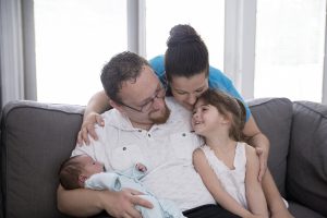 In home newborn photography